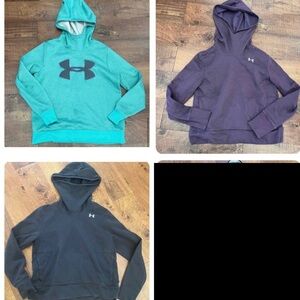Under Armour Women pullover hoodies bundle lot 3 total Sz medium